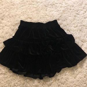 Misa Los Angeles Velvet Skirt